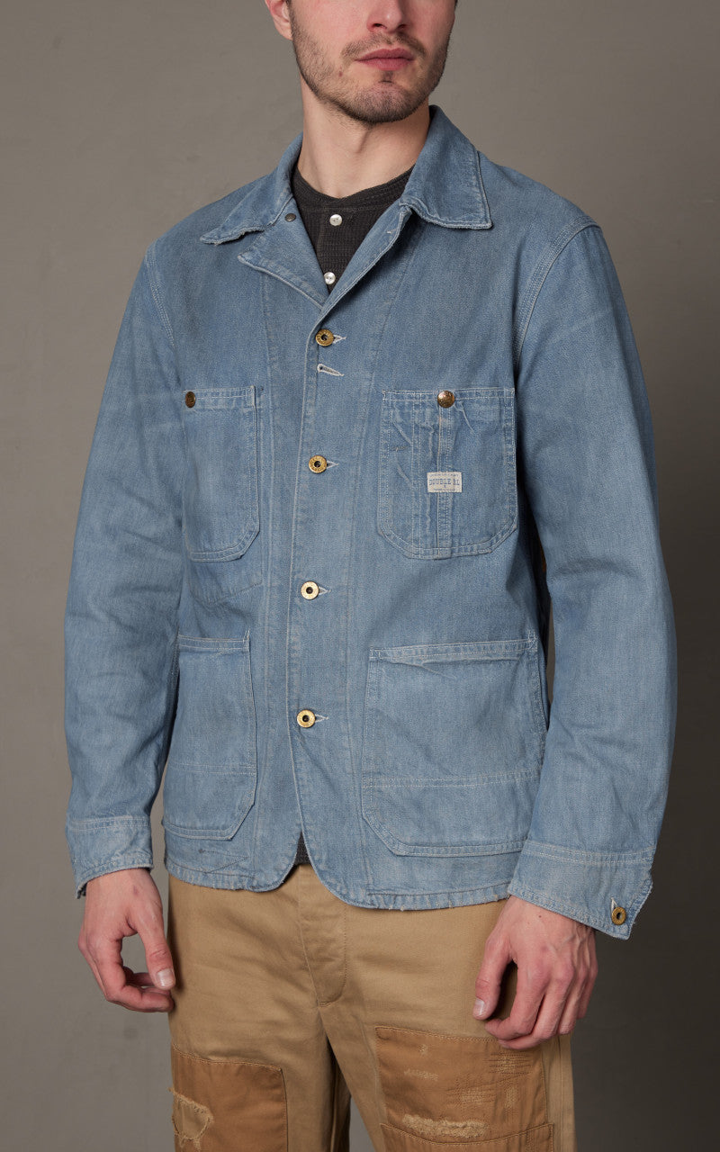 RRL Indigo Denim Engineer Jacket Atmore Wash