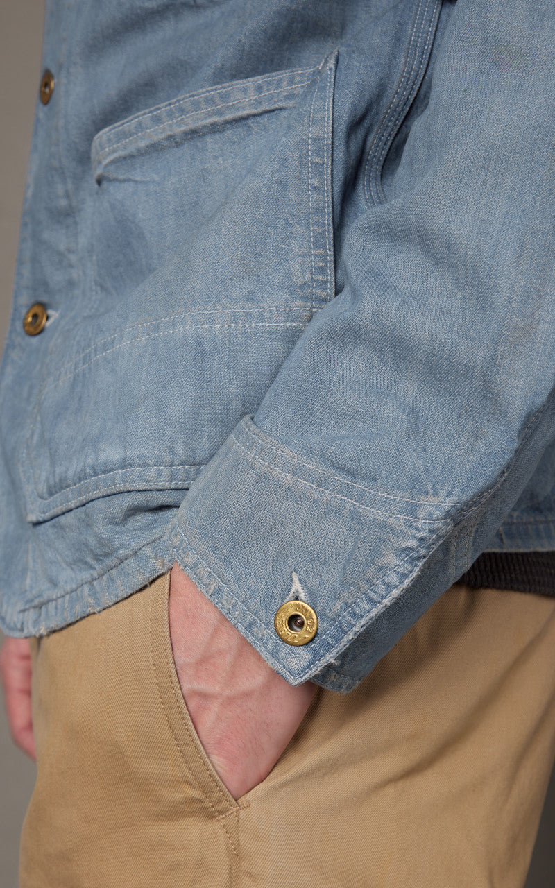 RRL Indigo Denim Engineer Jacket Atmore Wash