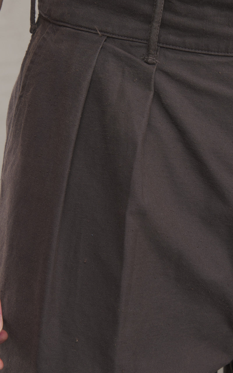 RRL Pleated Twill Short Washed Black