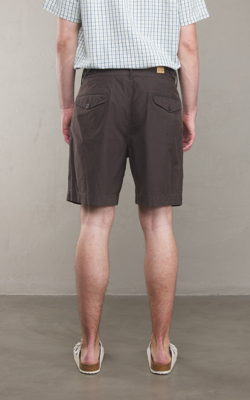 RRL Pleated Twill Short Washed Black