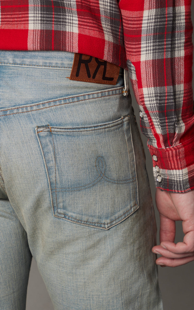 RRL Straight Fit Selvedge Jean Camden Wash