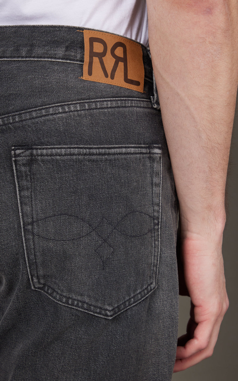 RRL Straight Fit Jean Dusty Black Wash