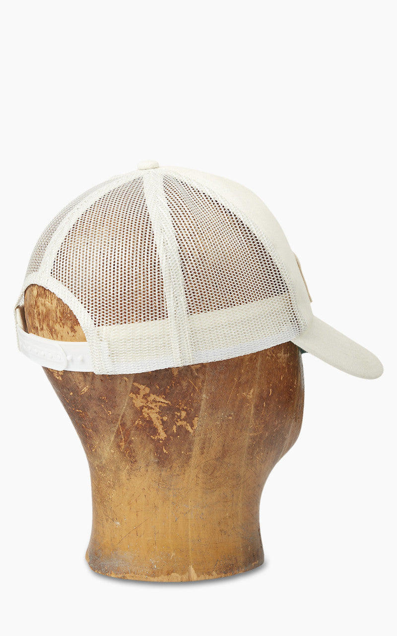 RRL Denim Mesh Trucker Cap White