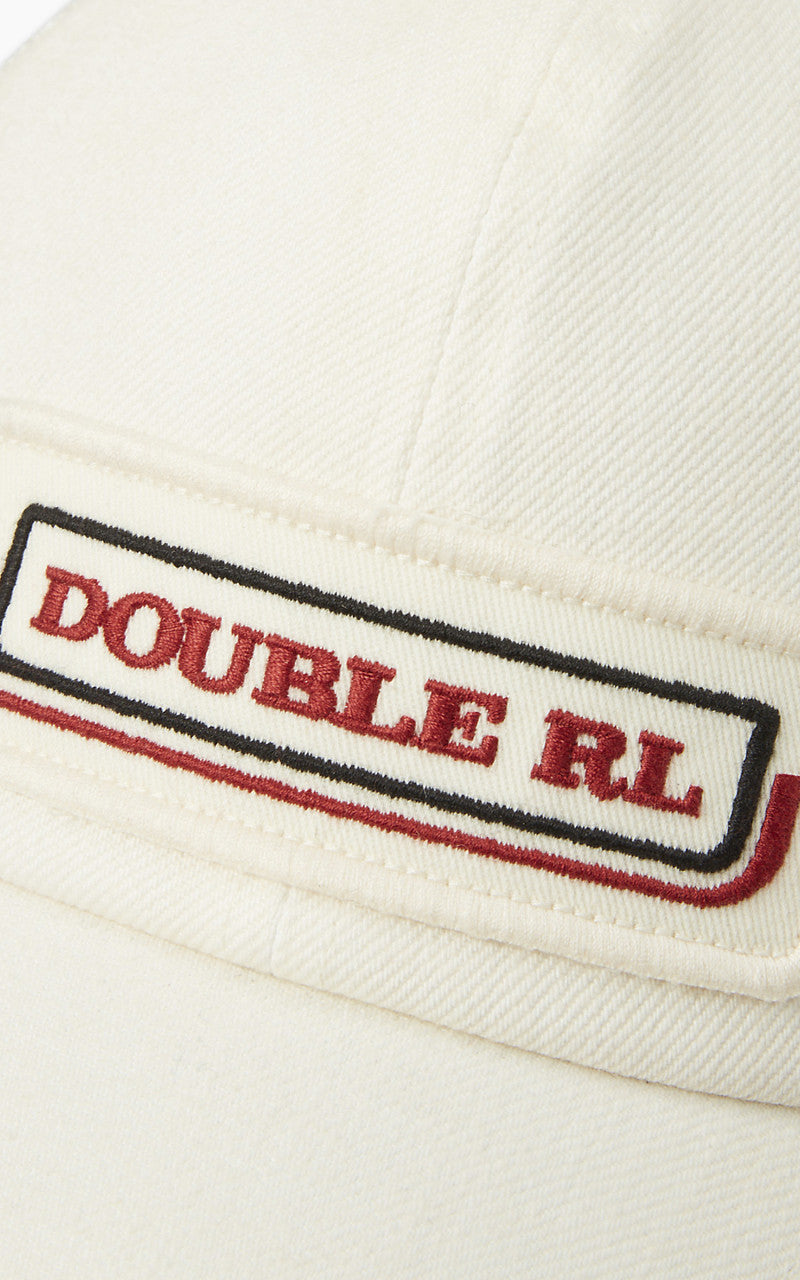 RRL Denim Mesh Trucker Cap White