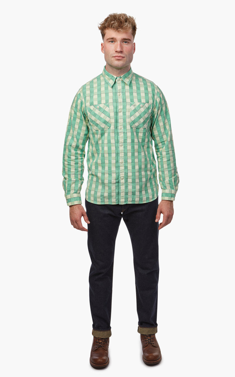 RRL Farrell Shirt Green/Cream