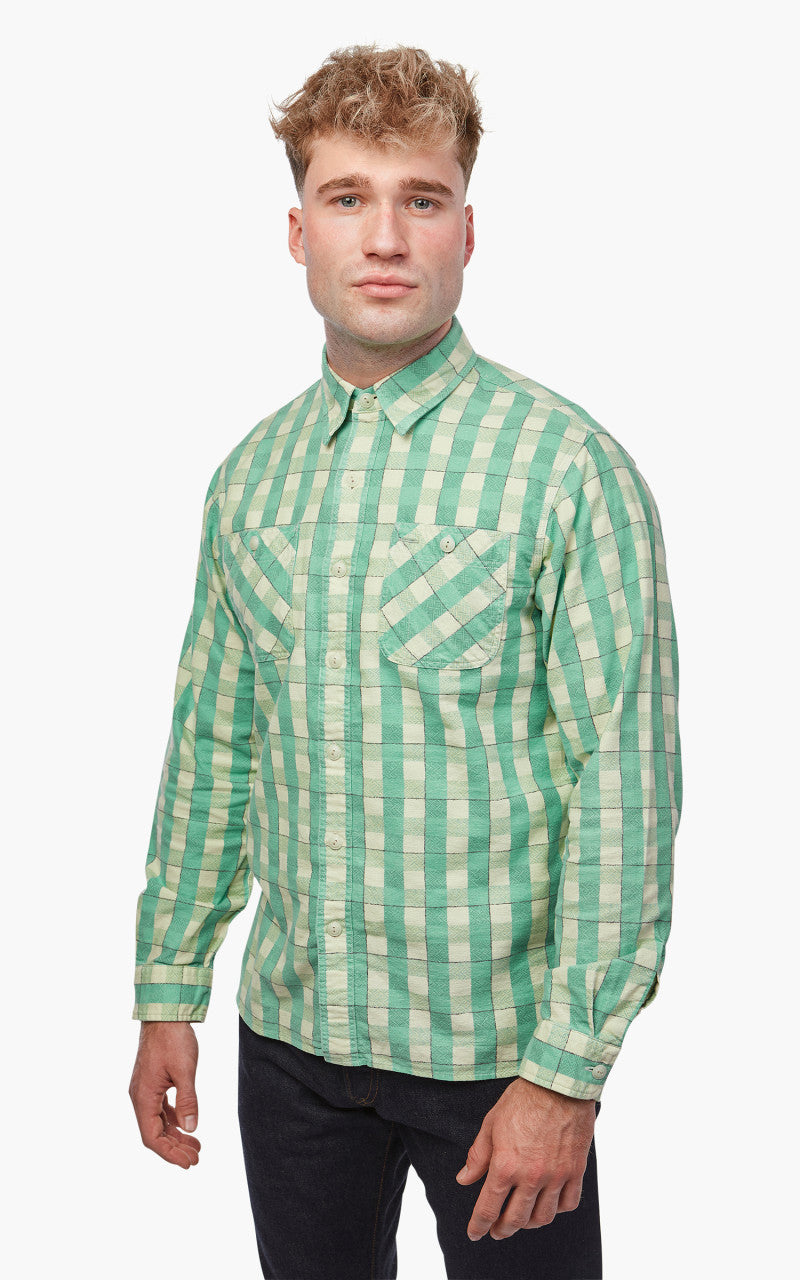 RRL Farrell Shirt Green/Cream