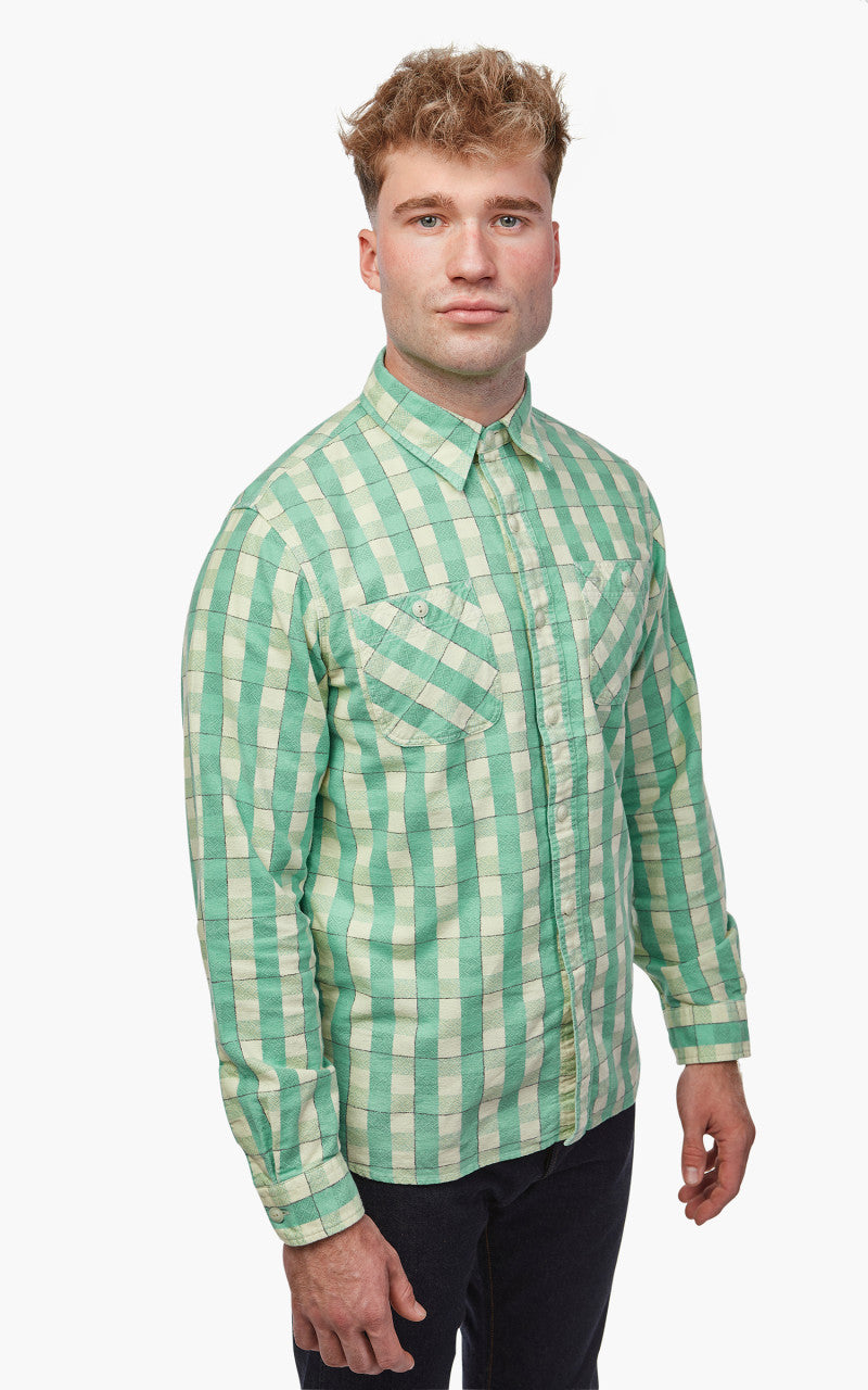 RRL Farrell Shirt Green/Cream