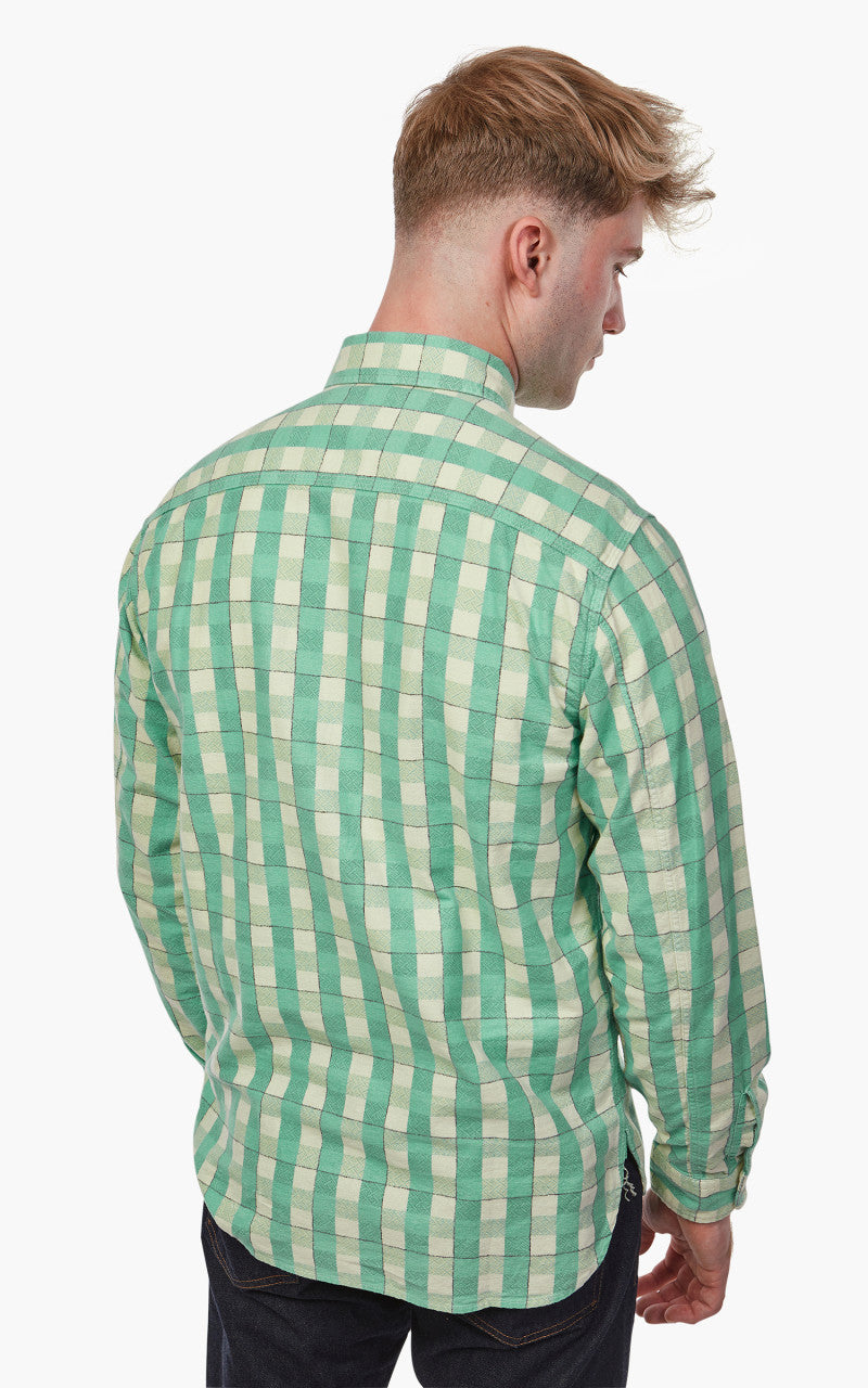 RRL Farrell Shirt Green/Cream