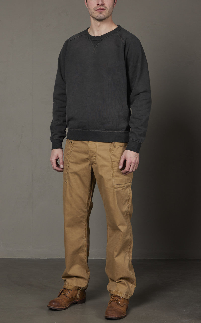 RRL French Terry Crewneck Black Indigo