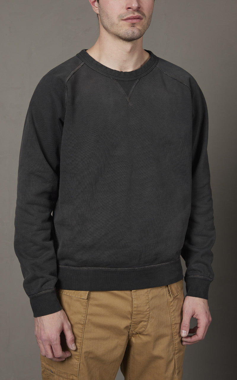 RRL French Terry Crewneck Black Indigo