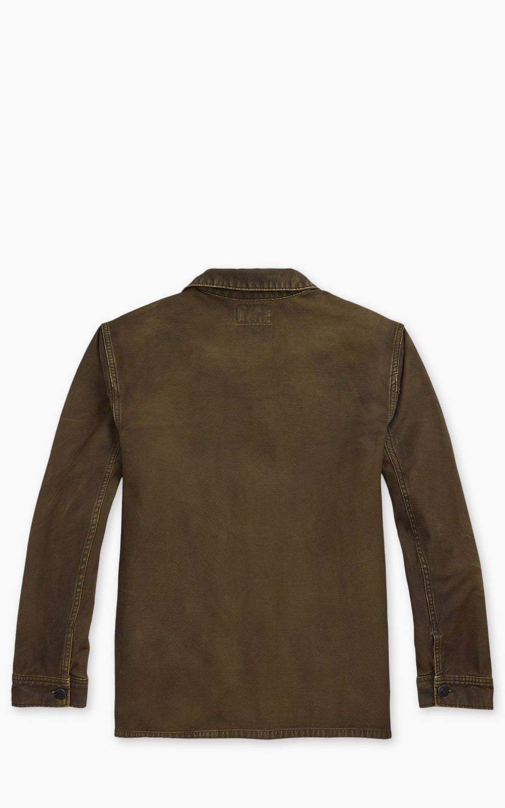 RRL Reverse-Sateen Overshirt Washed Brown