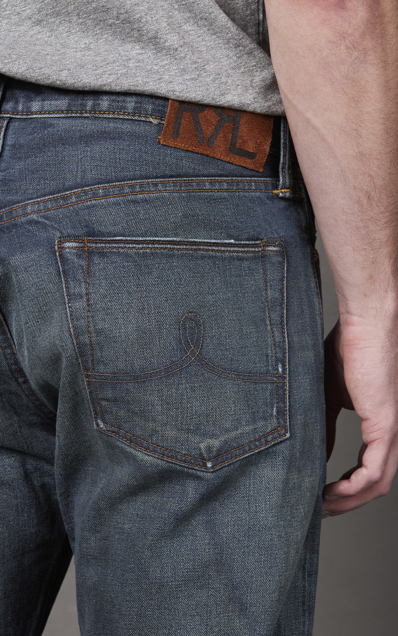 RRL Straight Fit Selvedge Jean Hawley Wash