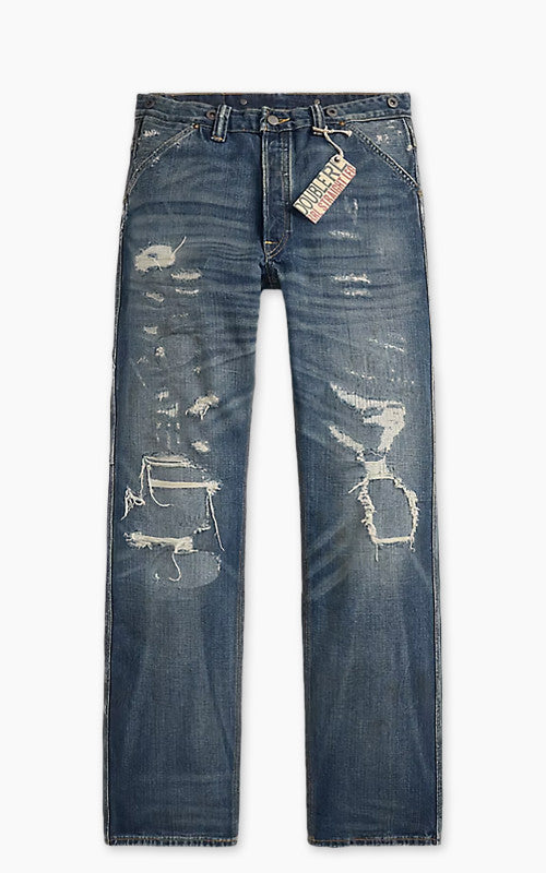 RRL Straight Fit Brayton Distressed Jean Brayton Wash