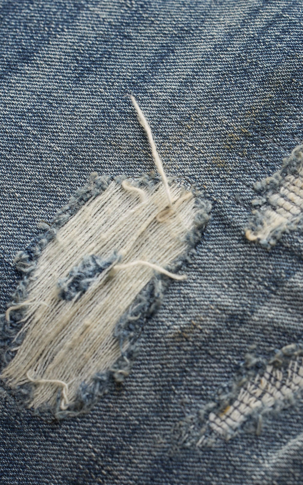 RRL Straight Fit Brayton Distressed Jean Brayton Wash