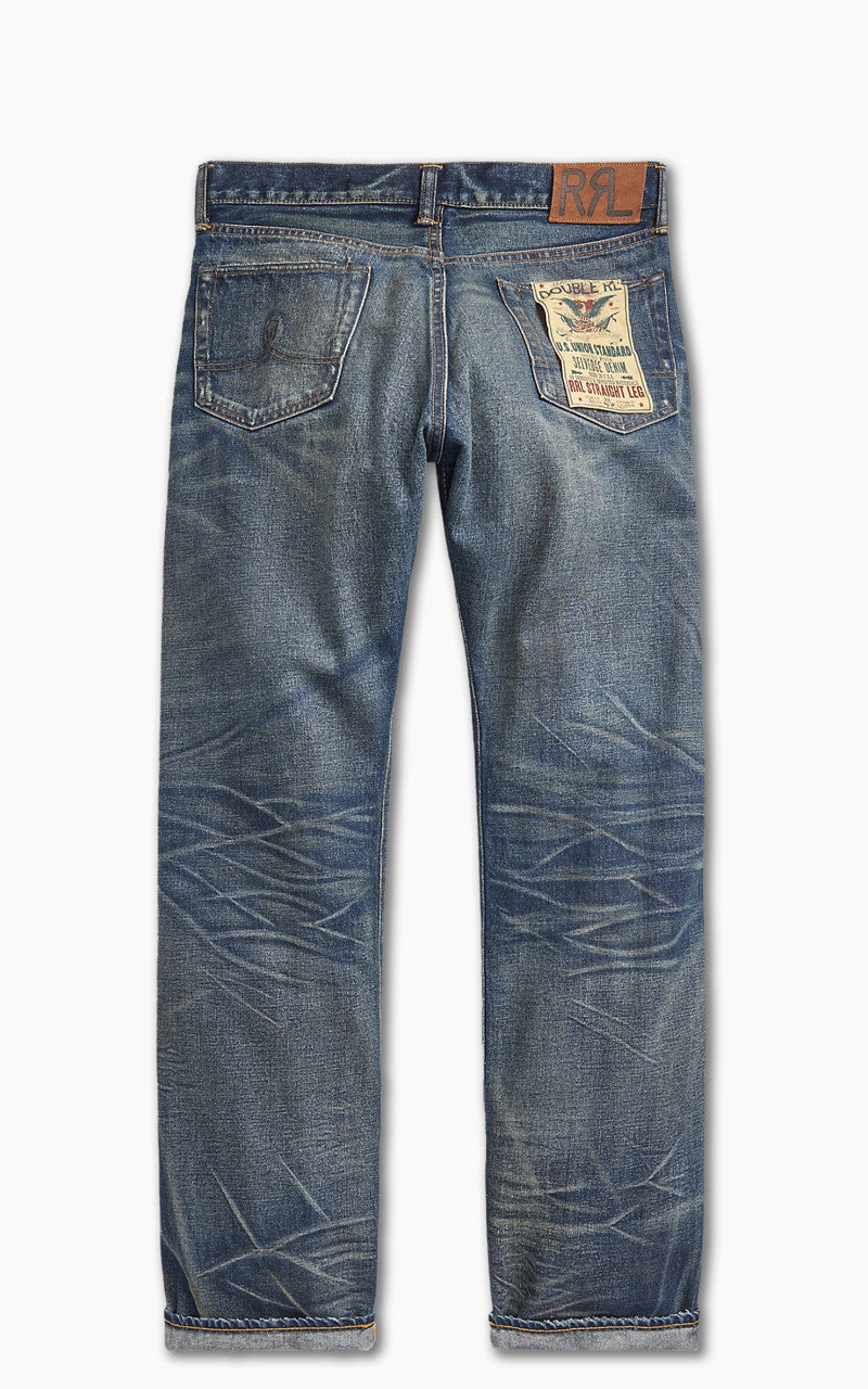 RRL Straight Fit Selvedge Jean Hawley Wash