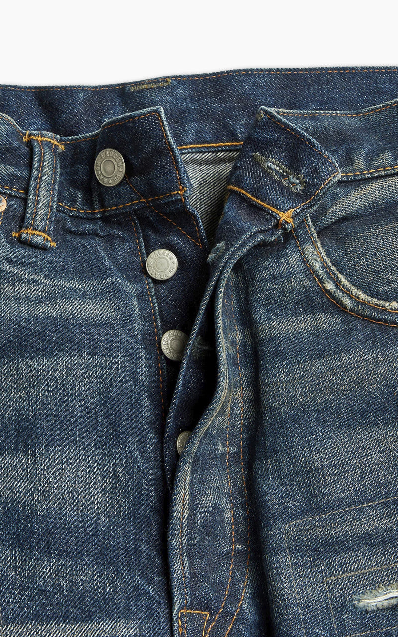 RRL Straight Fit Selvedge Jean Hawley Wash