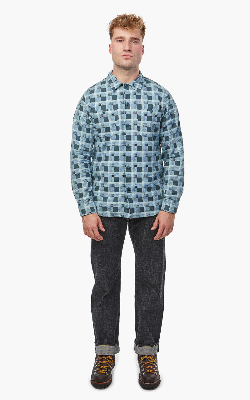 RRL Universal Camp Shirt Dark Blue