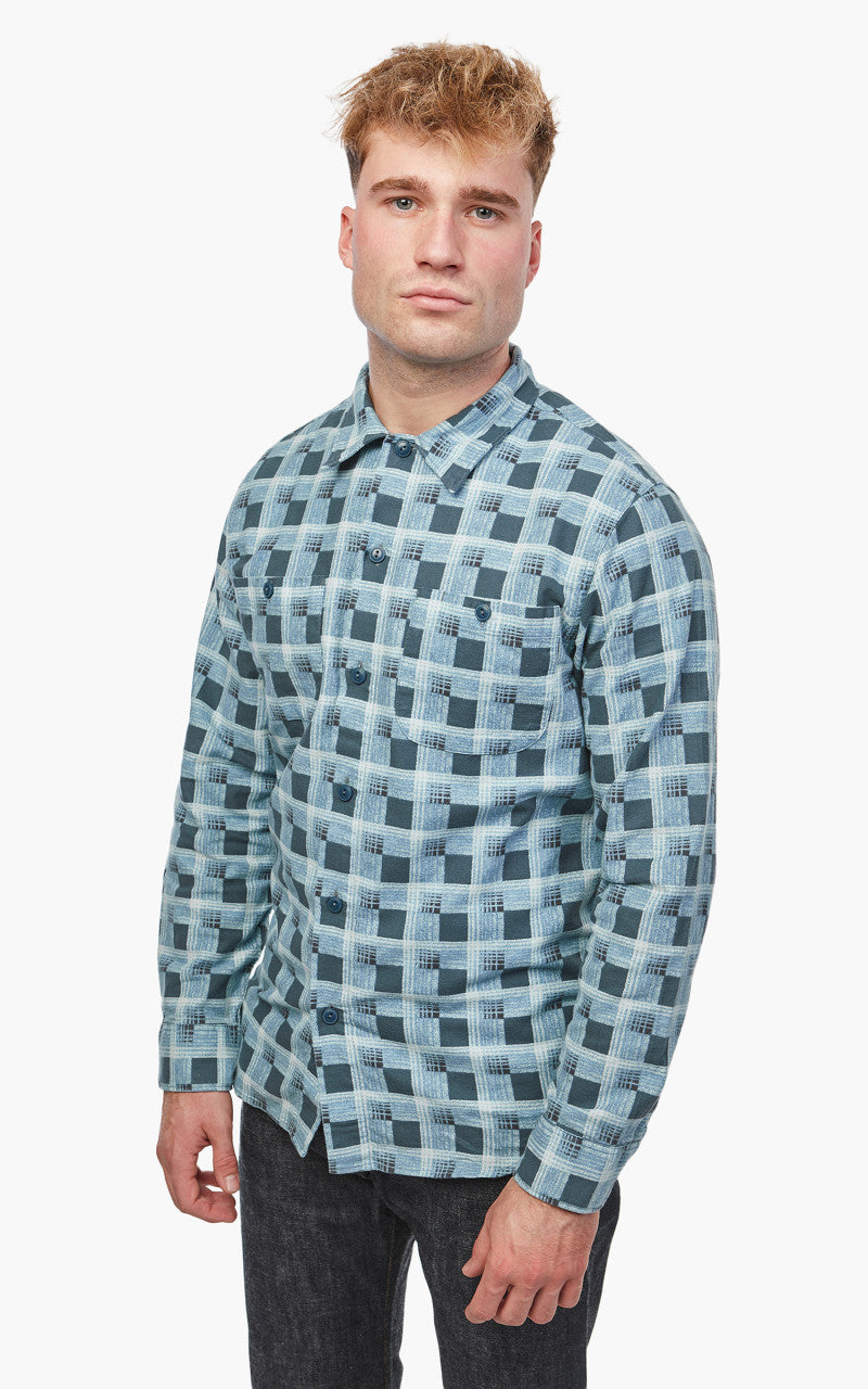 RRL Universal Camp Shirt Dark Blue