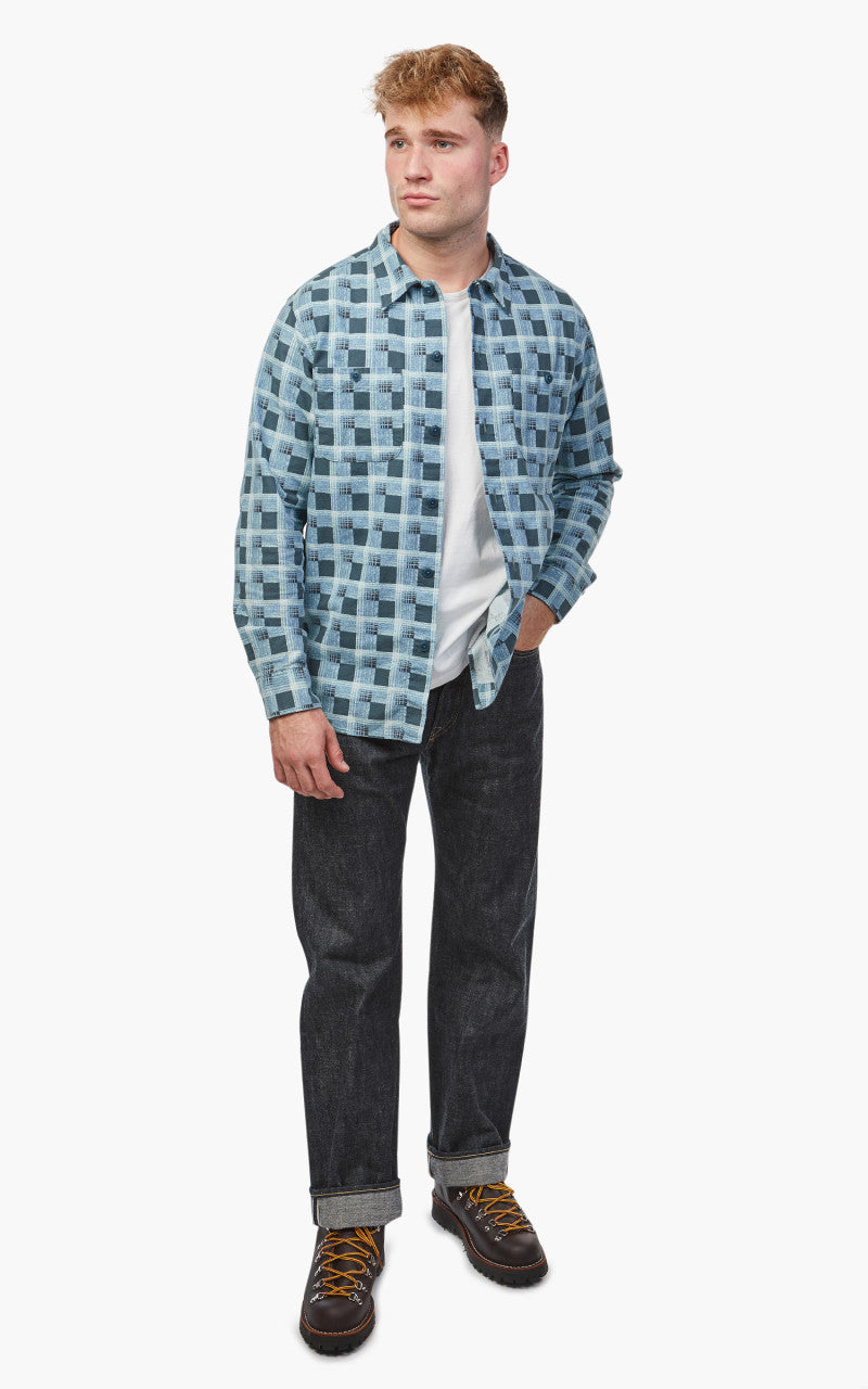 RRL Universal Camp Shirt Dark Blue