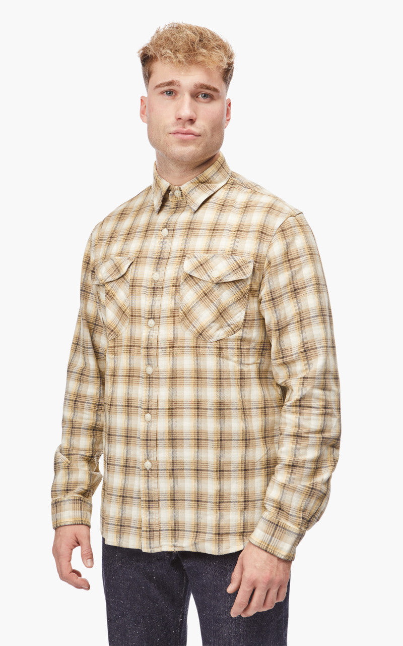 RRL Western Sport Shirt Plain Weave Tan