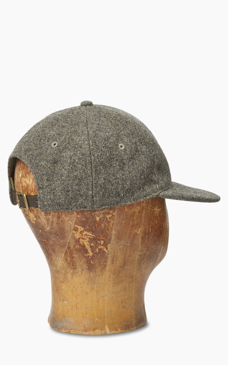 RRL Winged-Logo Baseball Cap Wool Grey