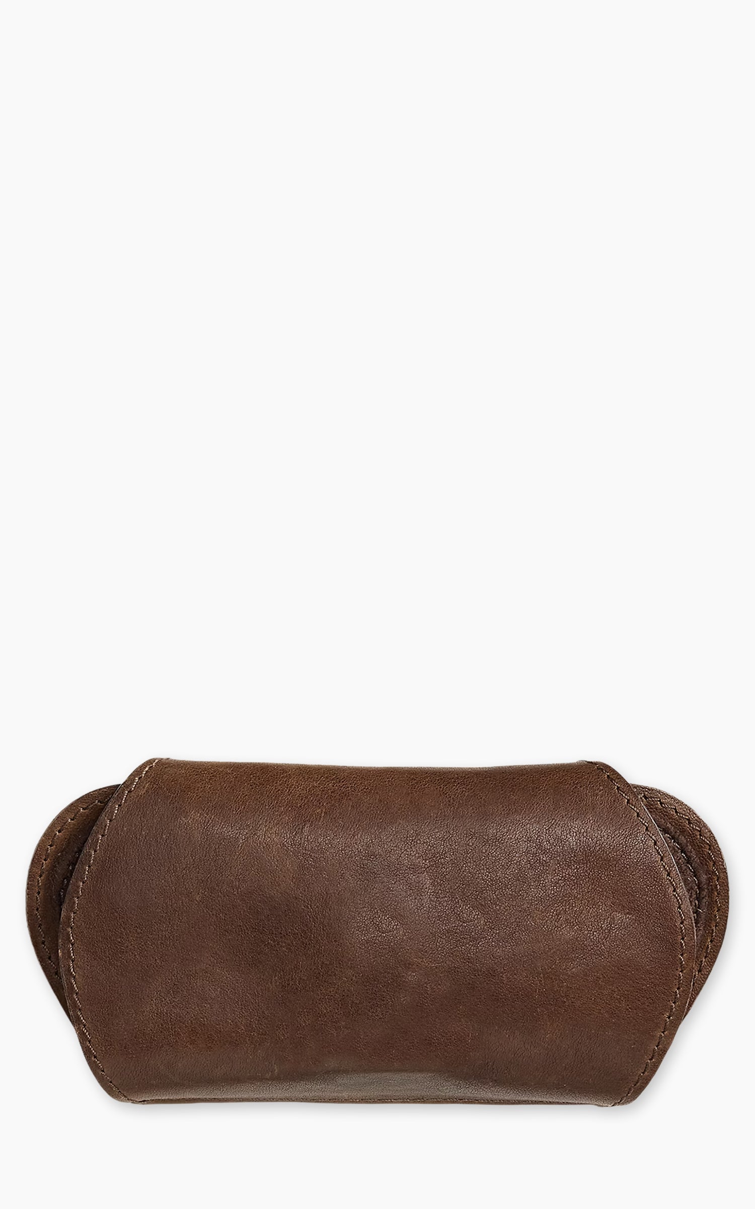 RRL Leather Eyeglass Case Dark Mahagony