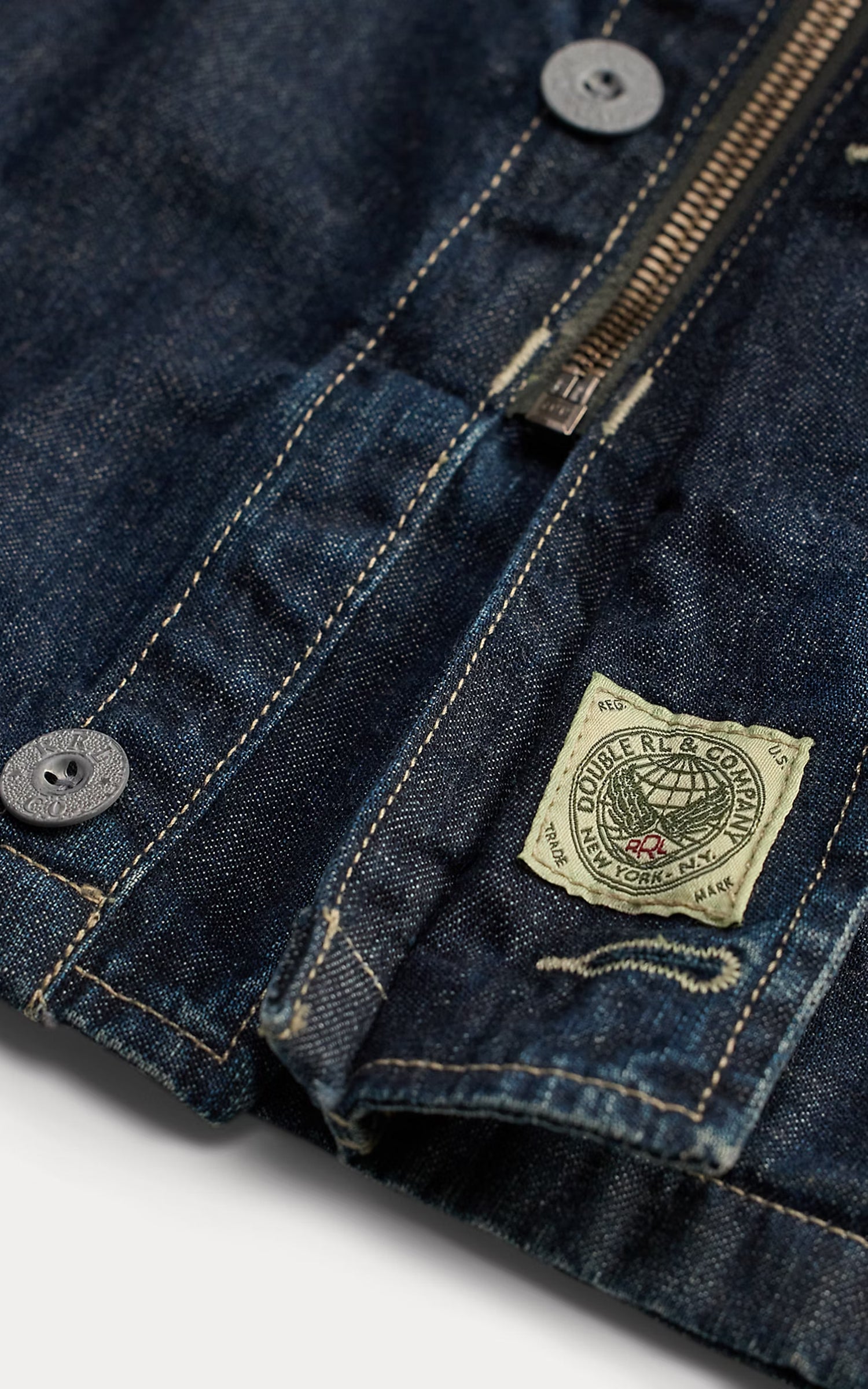 RRL Indigo Denim Field Jacket Medium Wash