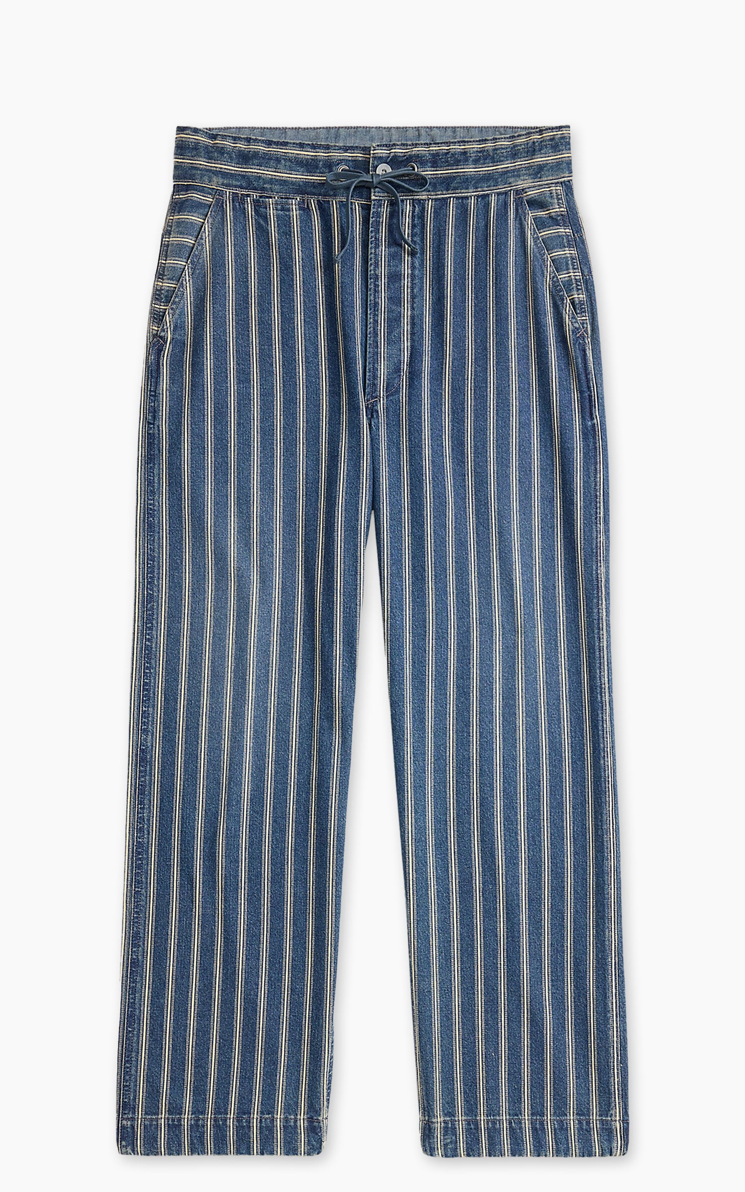 RRL Stripe Denim Davie Pant Indigo
