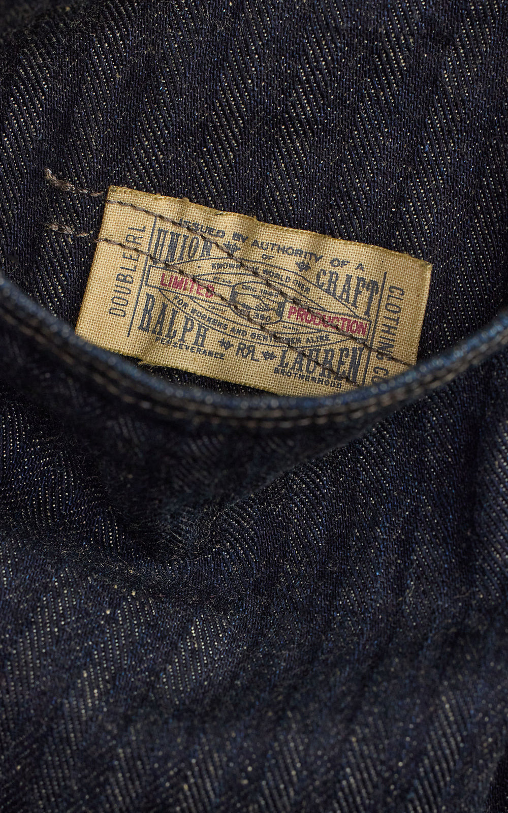 RRL Limited-Edition Indigo Herringbone Shirt Rinse