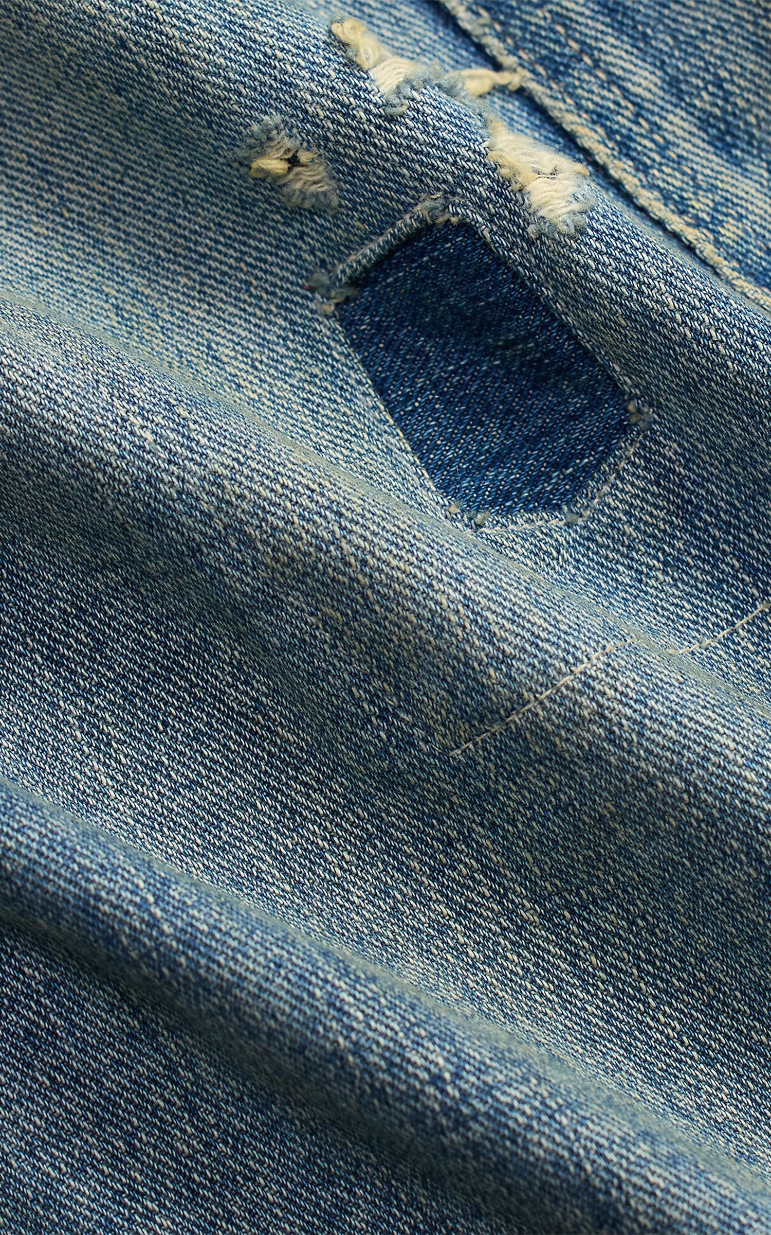 RRL Straight Fit Eastborough Distressed Jean Eastborough Wash