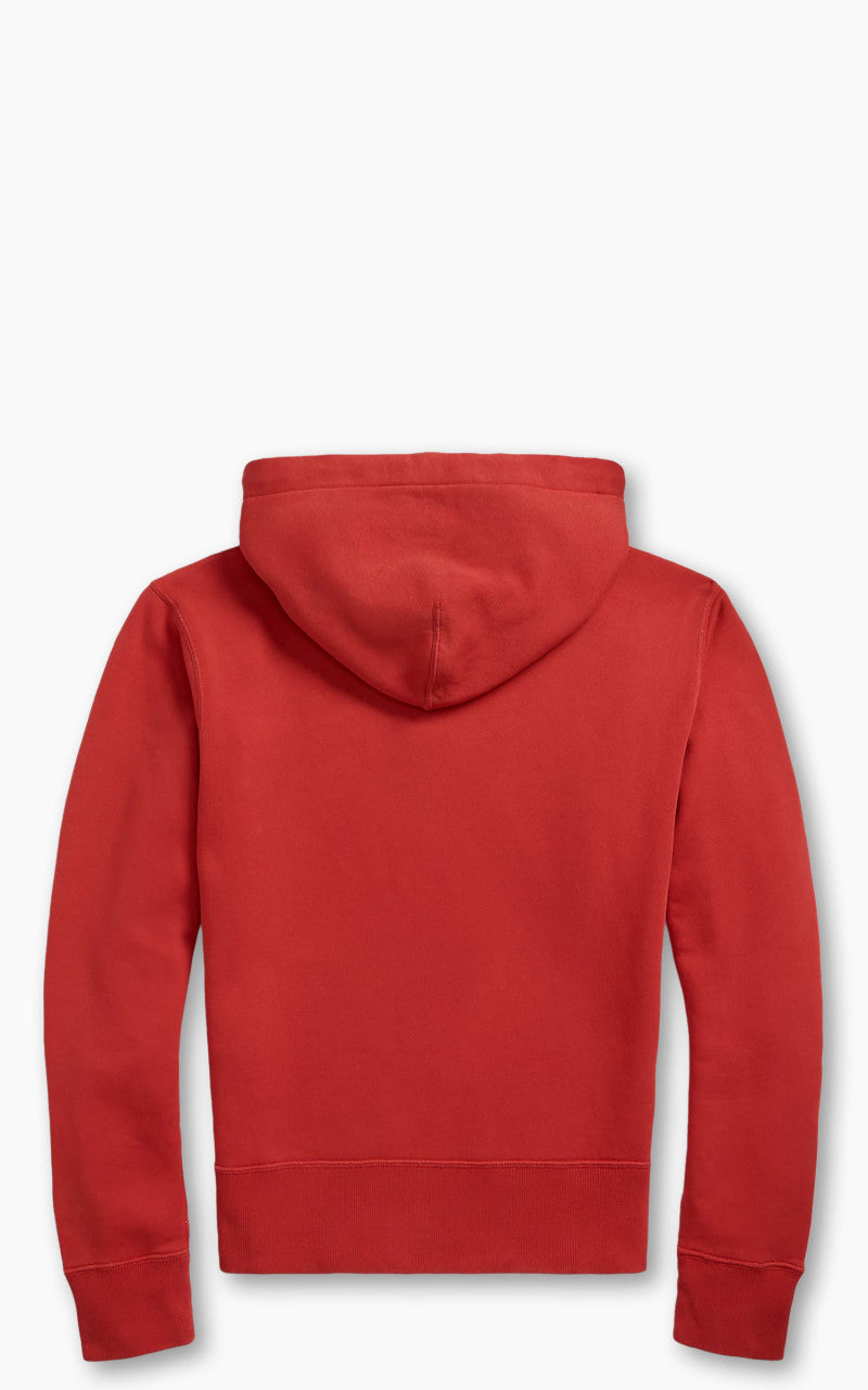 RRL Ranch Logo Hoodie Faded Red