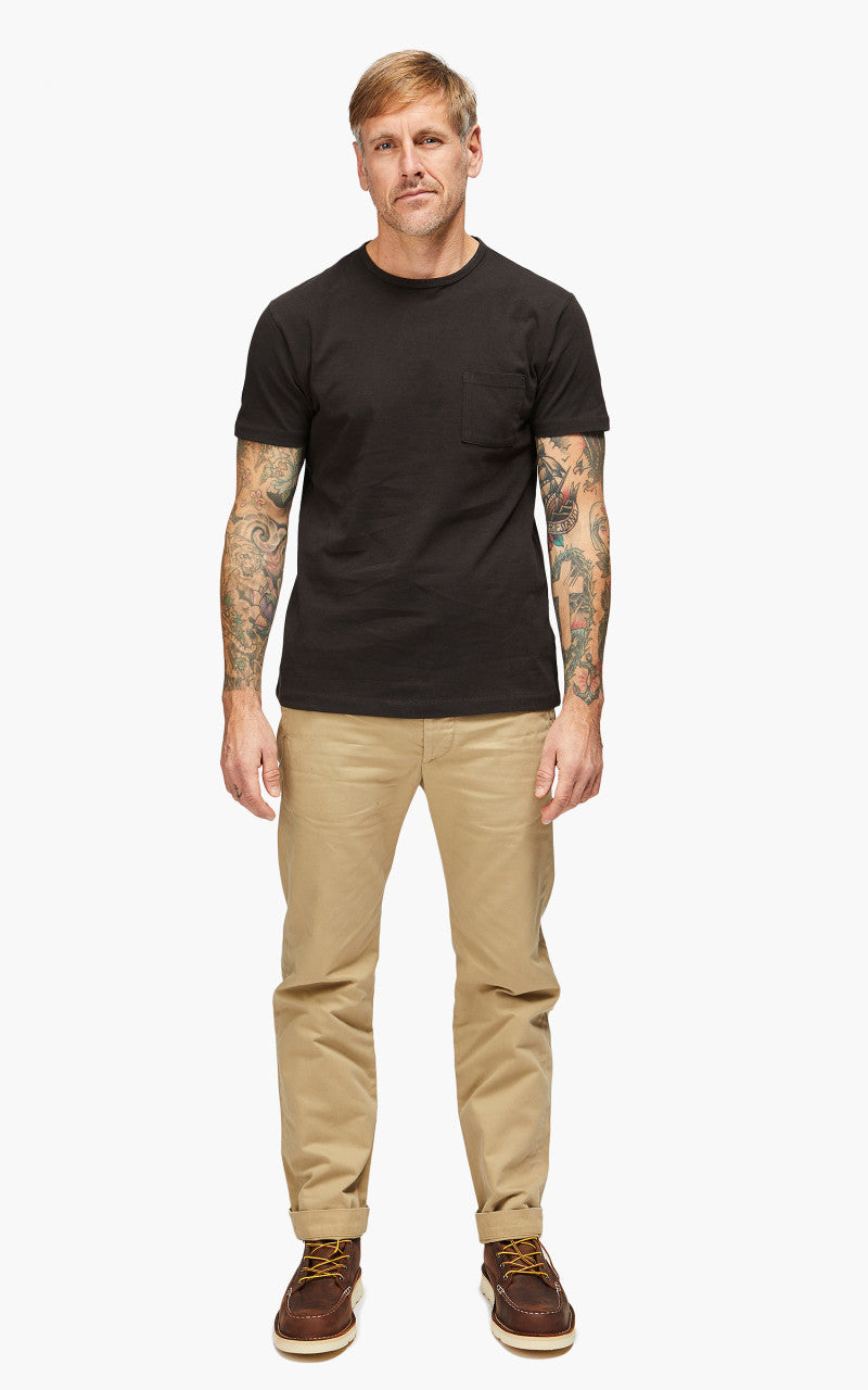 RRL 2-Pack Garment-Dyed Tees Black