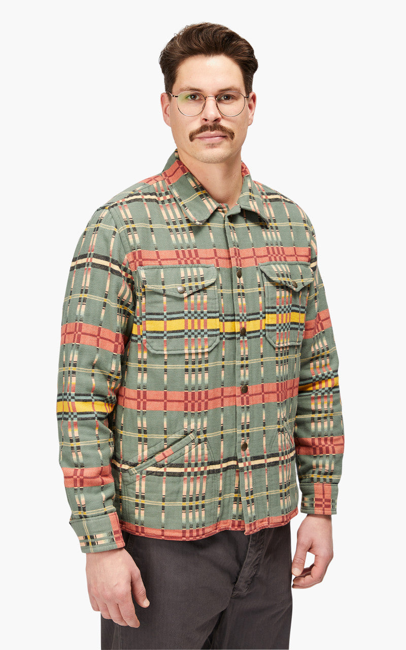 RRL Brown Bear Sport Shirt Novelty Blue/Multi