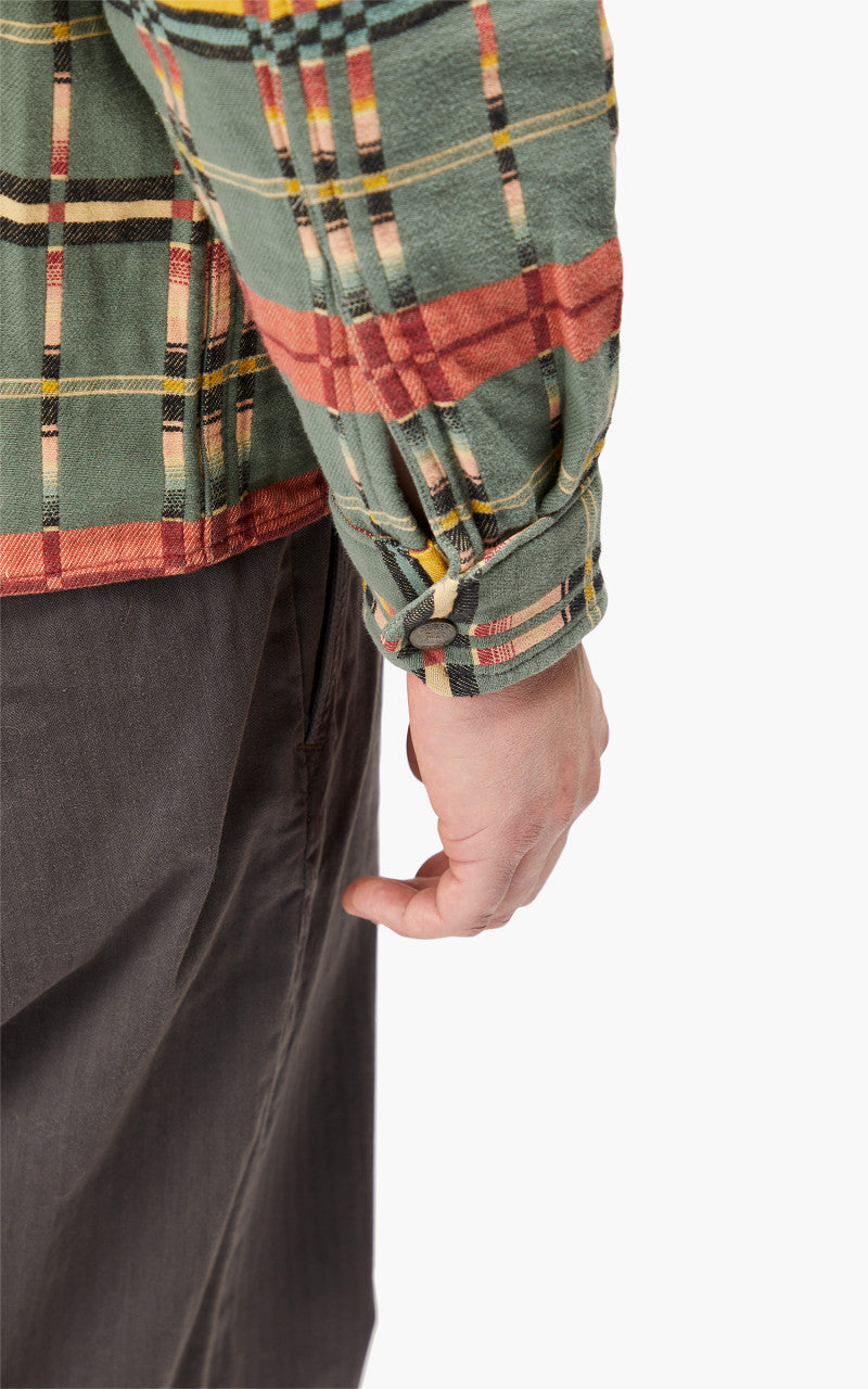 RRL Brown Bear Sport Shirt Novelty Blue/Multi