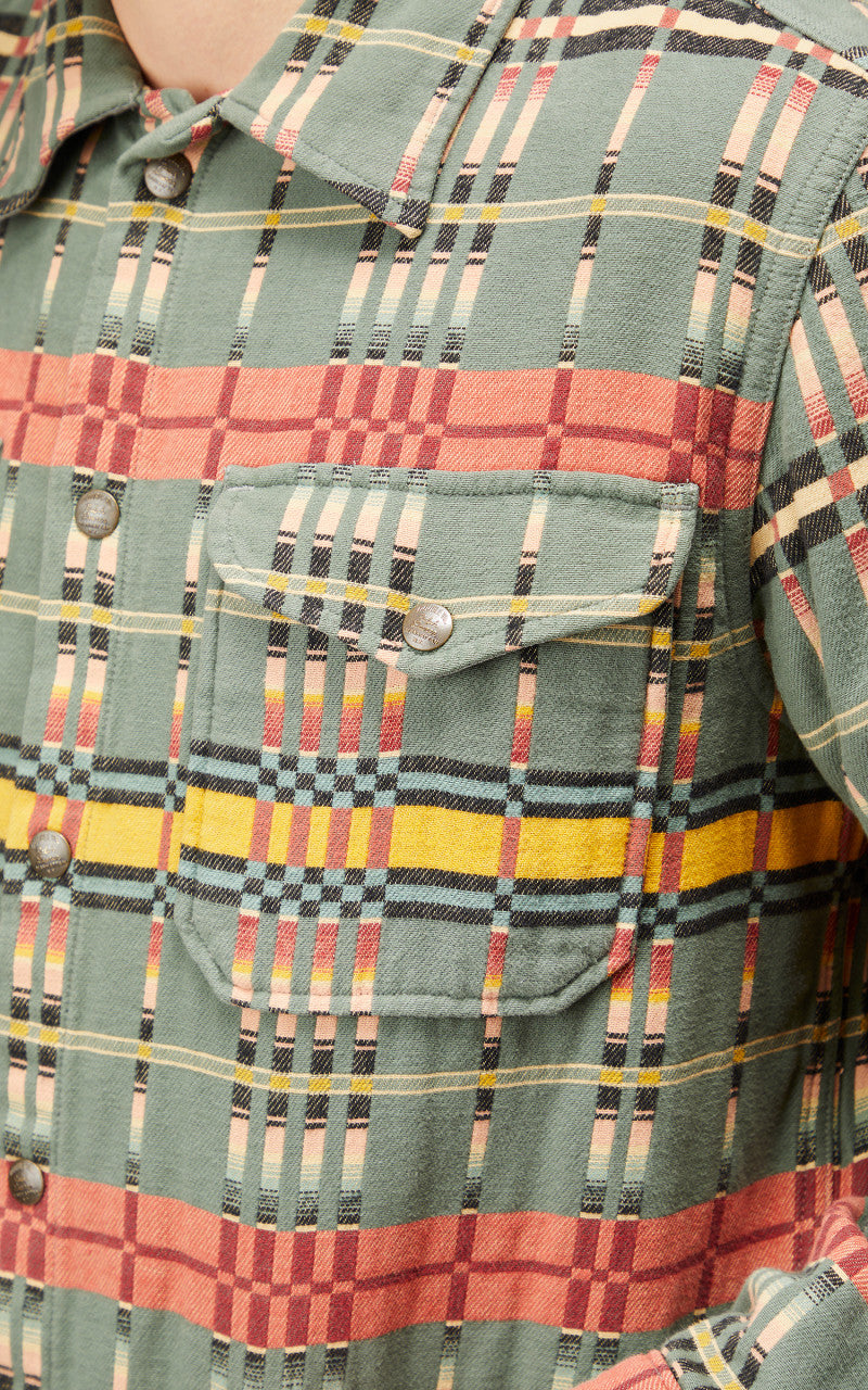 RRL Brown Bear Sport Shirt Novelty Blue/Multi