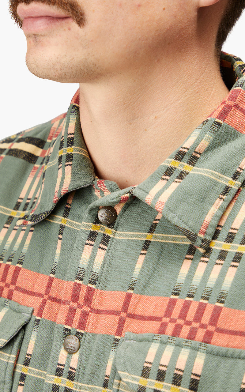 RRL Brown Bear Sport Shirt Novelty Blue/Multi