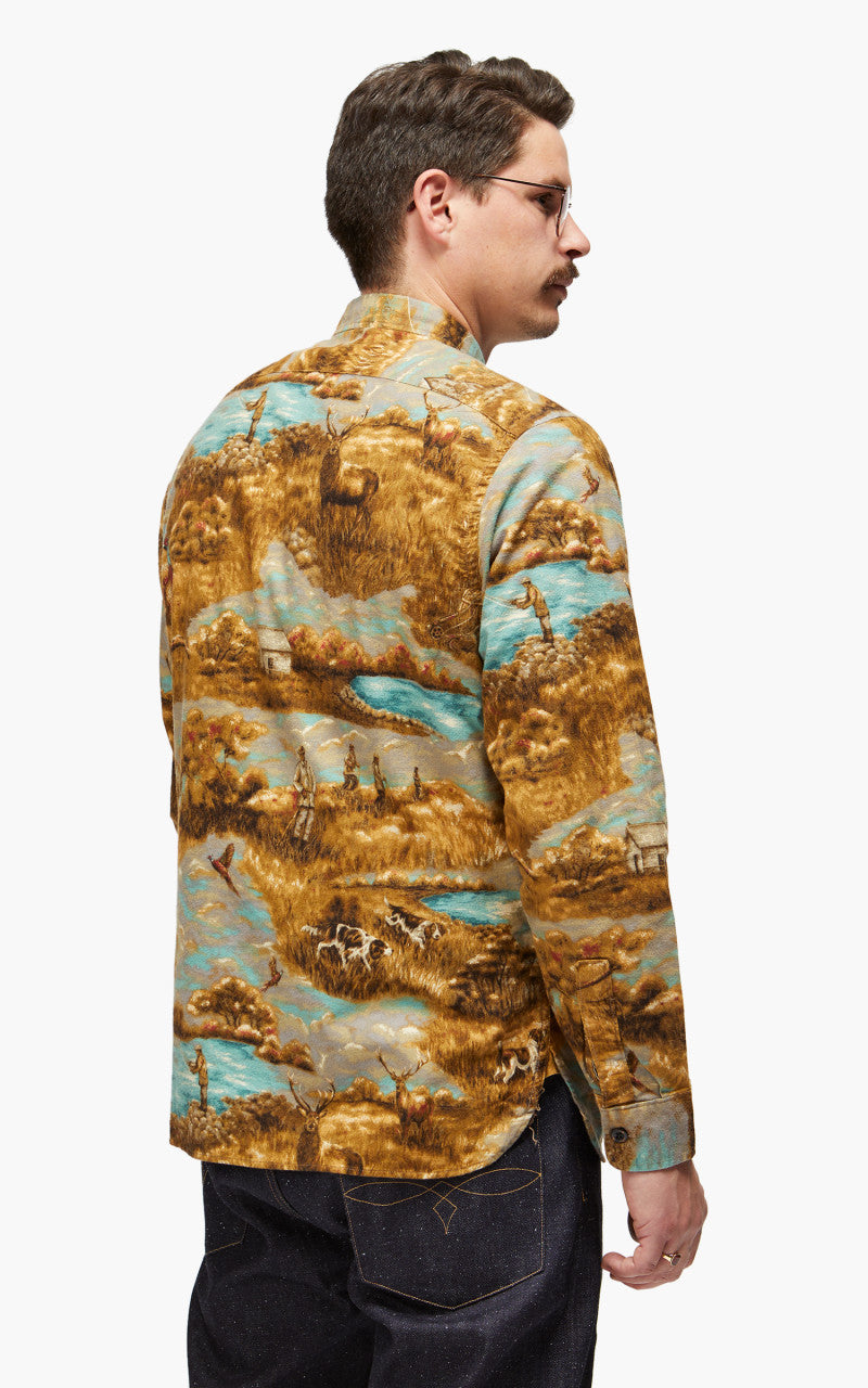 RRL Freeport WS Long Sleeve Sport Shirt Brown/Multi