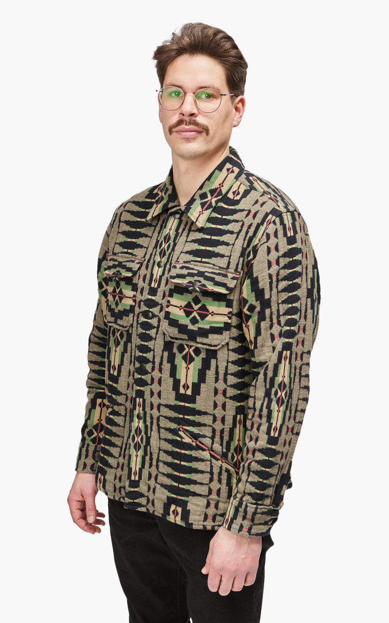RRL Brown Bear Sport Shirt Grey/Multi