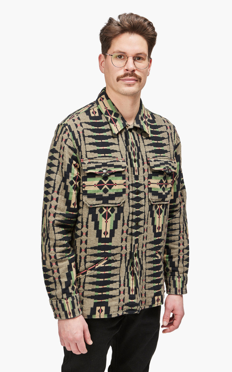 RRL Brown Bear Sport Shirt Grey/Multi