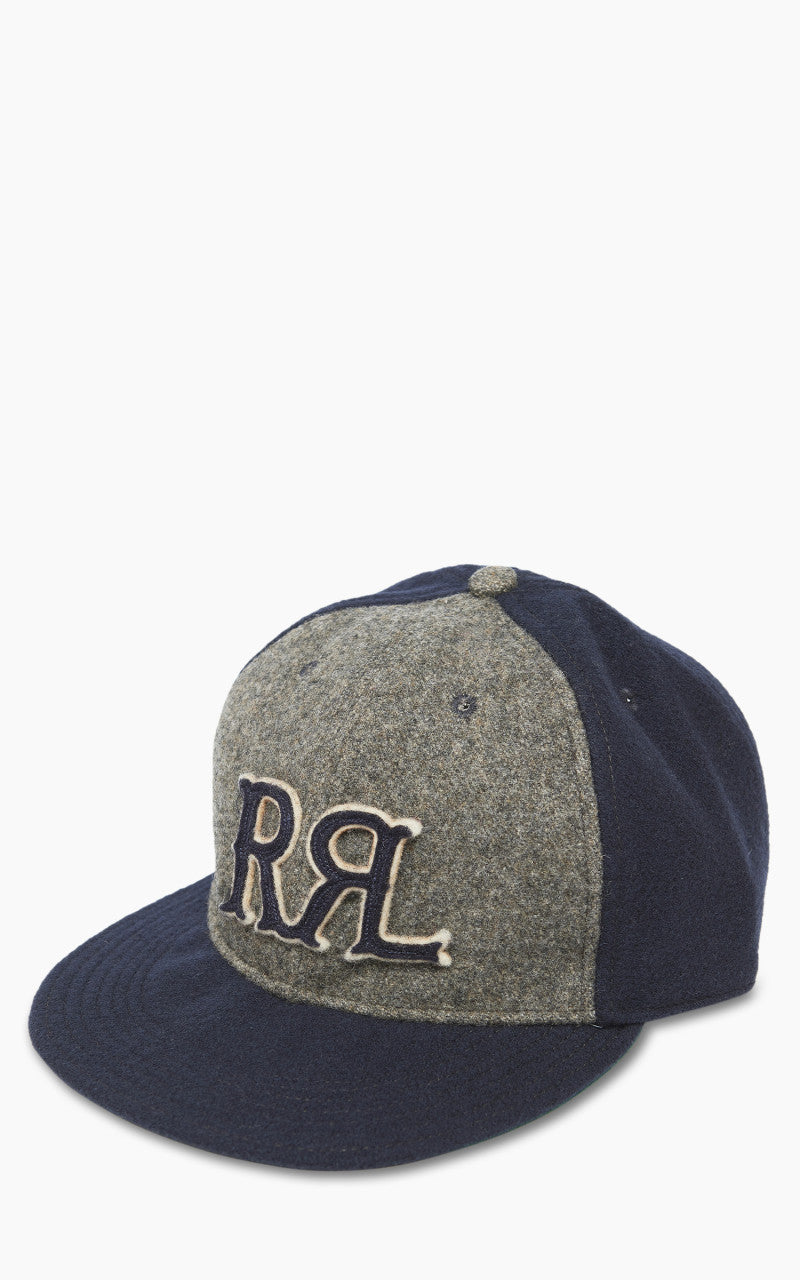 RRL 1930s Wool Ball Cap Navy/Grey