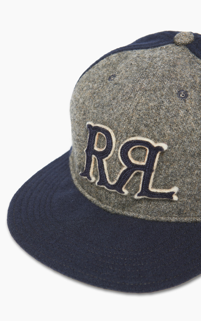 RRL 1930s Wool Ball Cap Navy/Grey