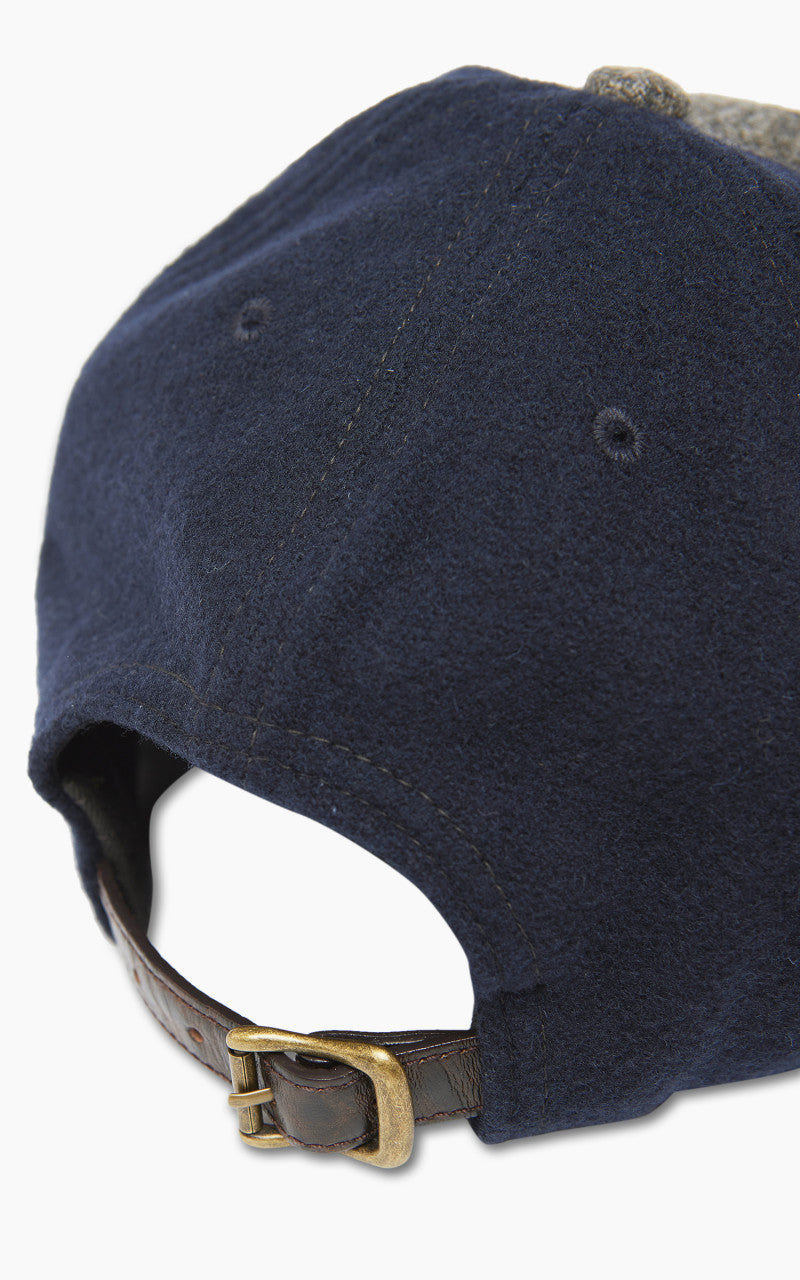 RRL 1930s Wool Ball Cap Navy/Grey