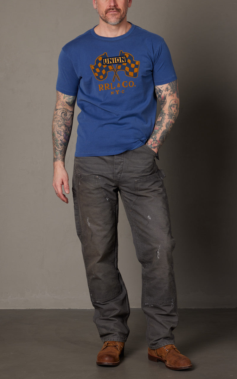 RRL Graphic T-Shirt Blue