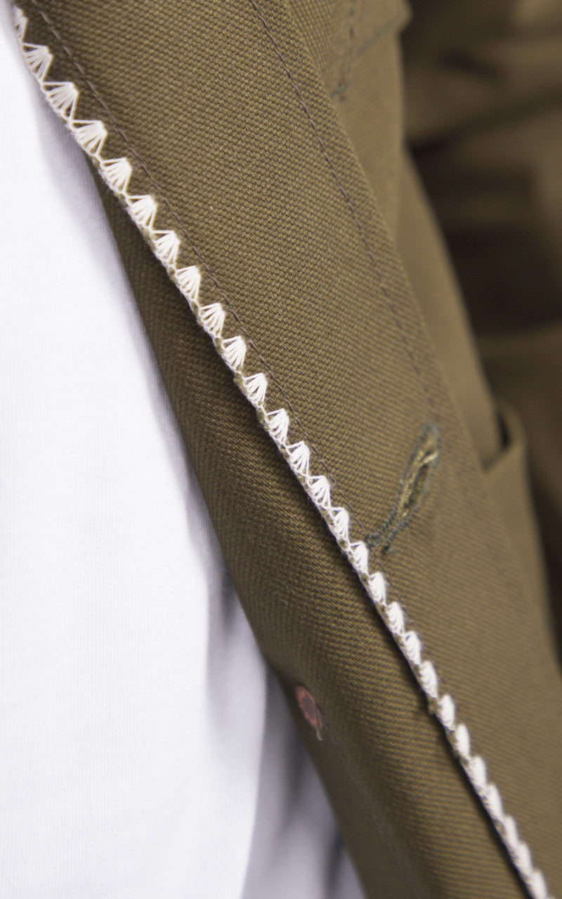 Railcar Fine Goods Chore Coat Canvas Seaweed