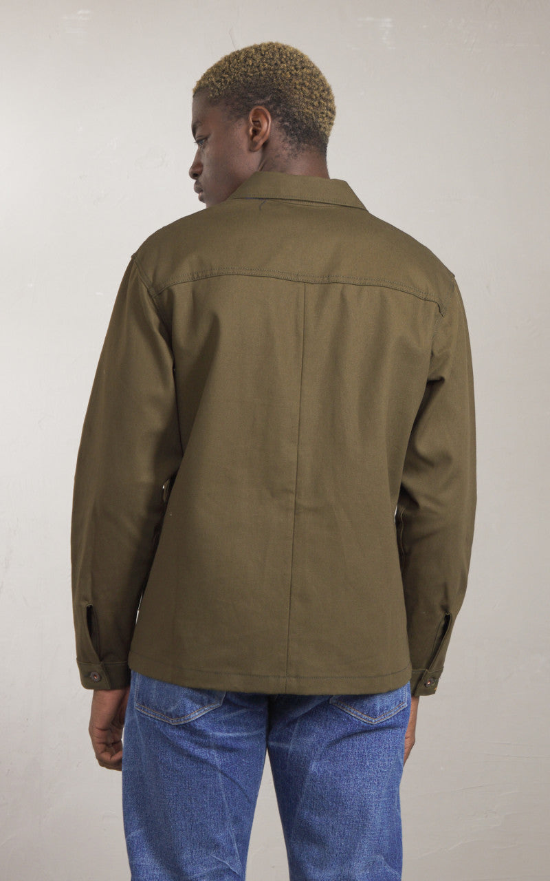 Railcar Fine Goods Chore Coat Canvas Seaweed