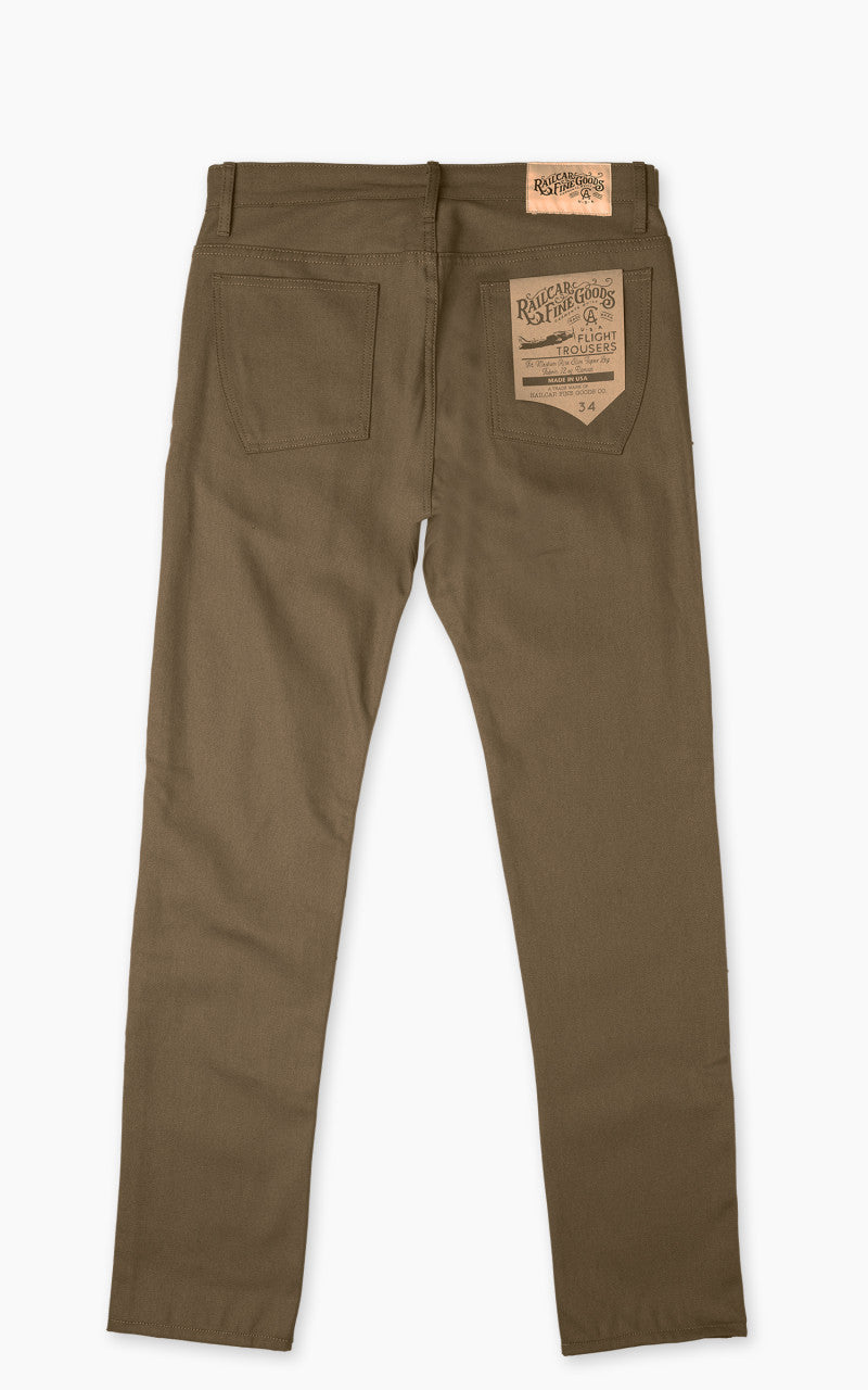 Railcar Fine Goods Flight Trouser Canvas Seaweed