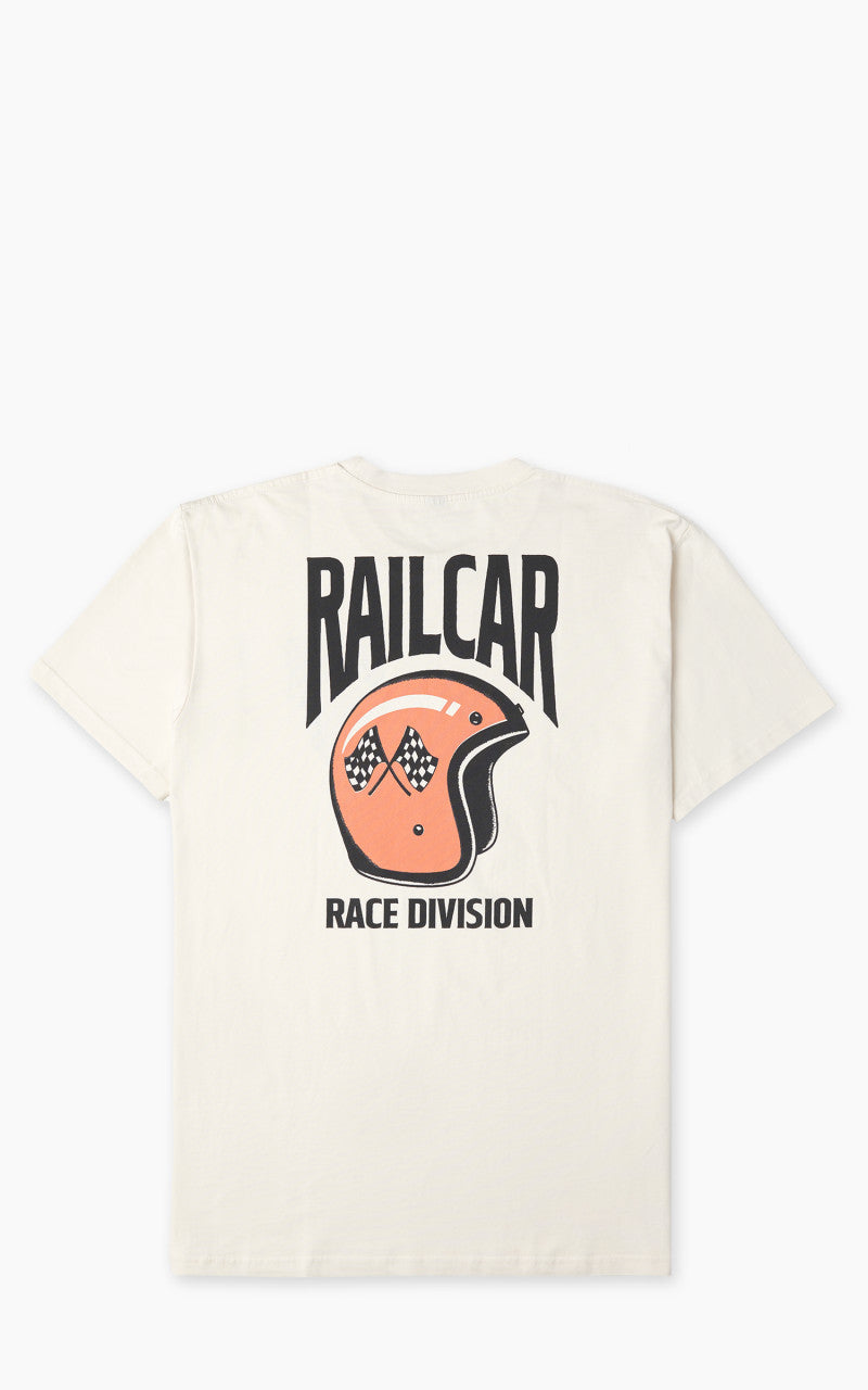 Railcar Fine Goods Helmet Race Division Tee Natural