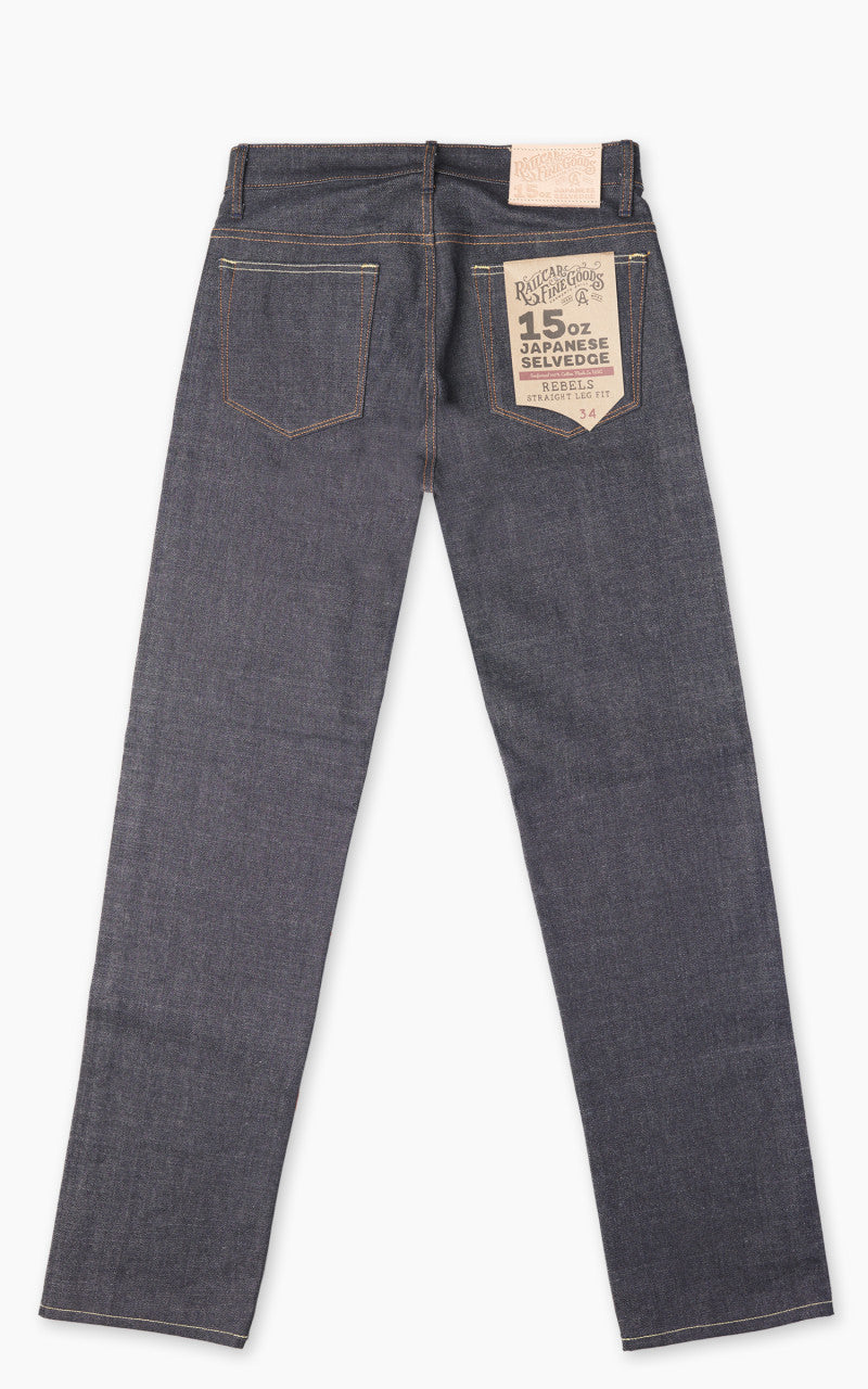 Railcar Fine Goods Rebels X100 Modern Straight Japanese Selvedge Indigo 15oz