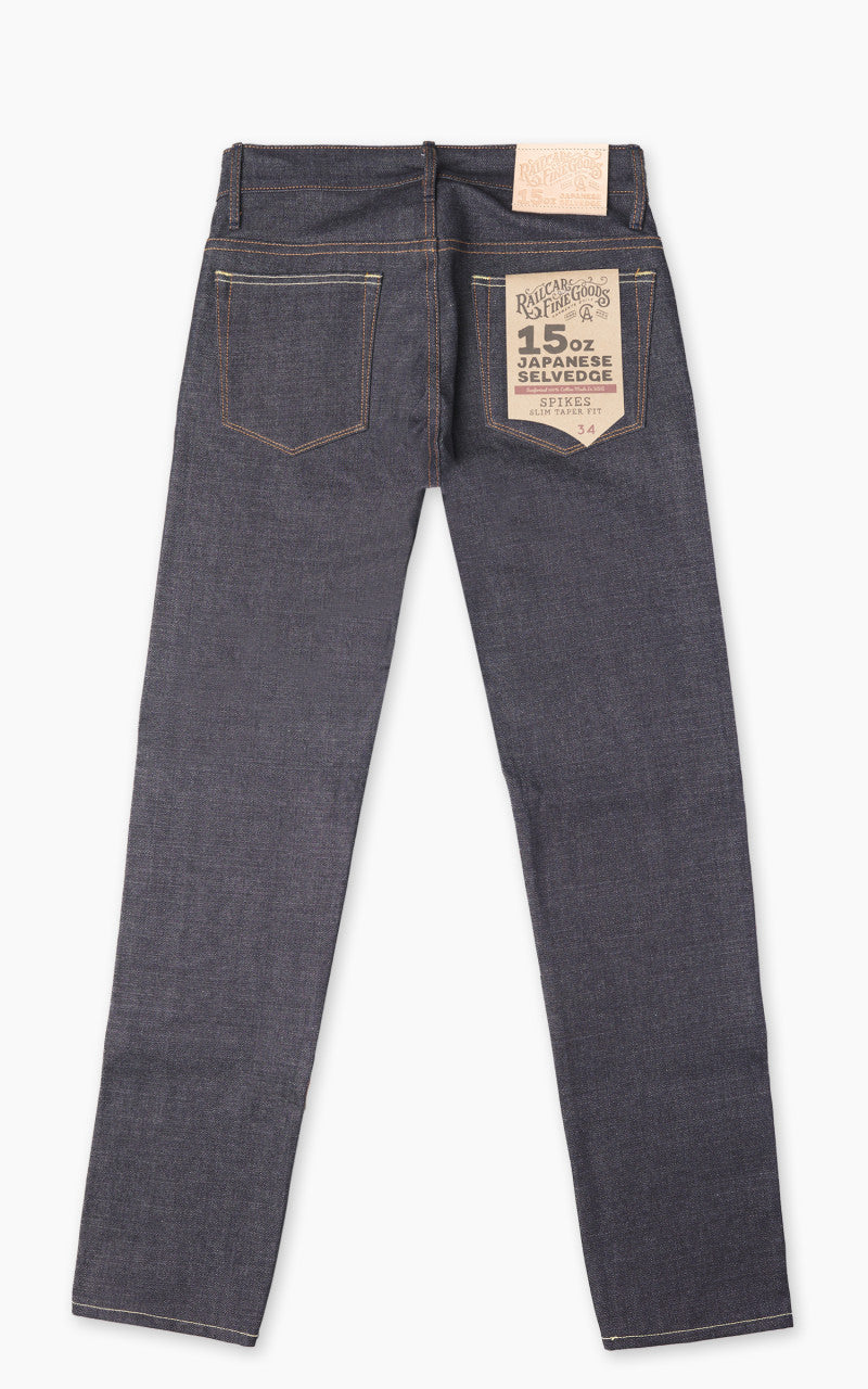 Railcar Fine Goods Spikes X100 Tapered Japanese Selvedge Indigo 15oz