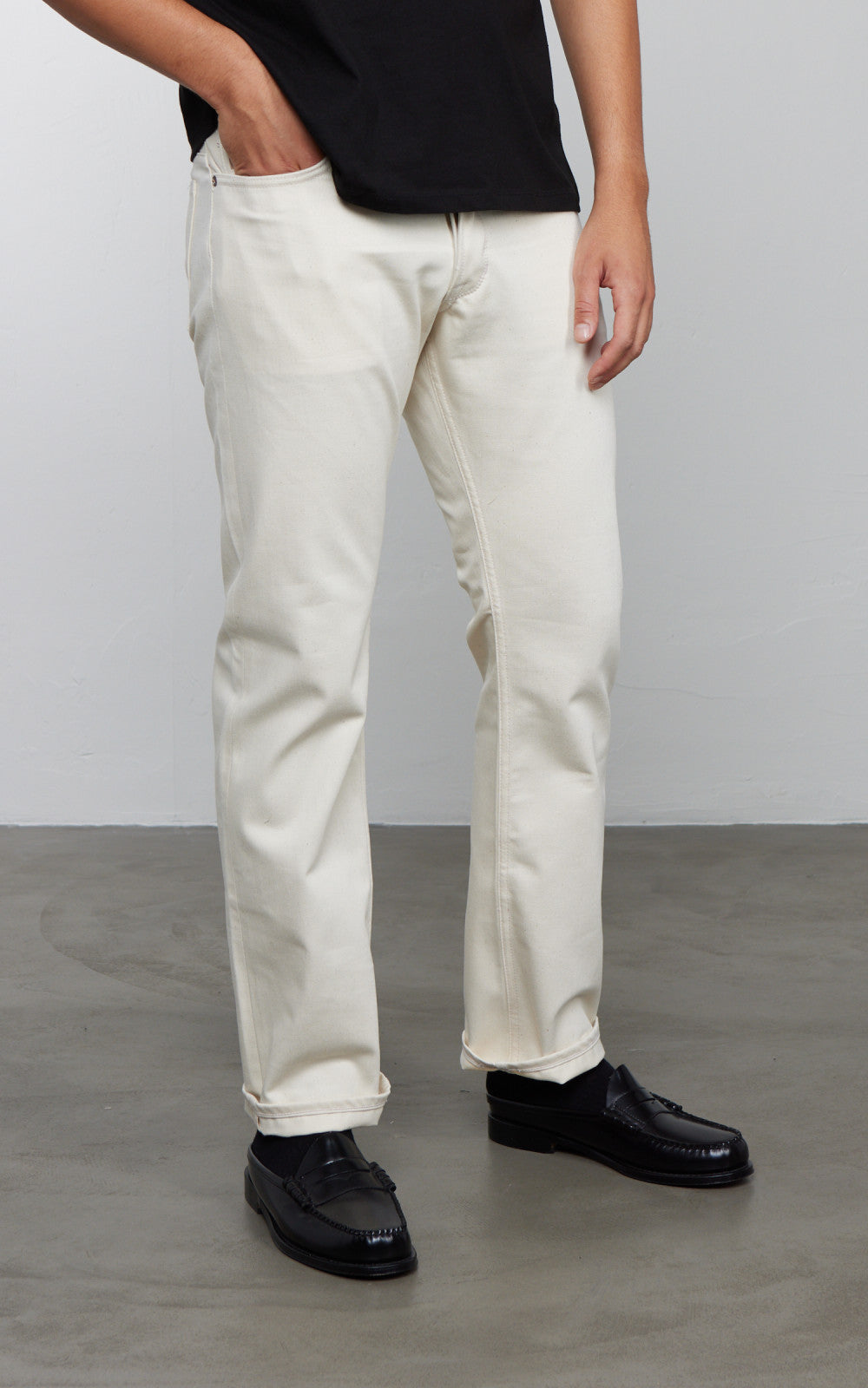 Railcar Fine Goods Rebels X105 Modern Straight Selvedge Ecru 12oz